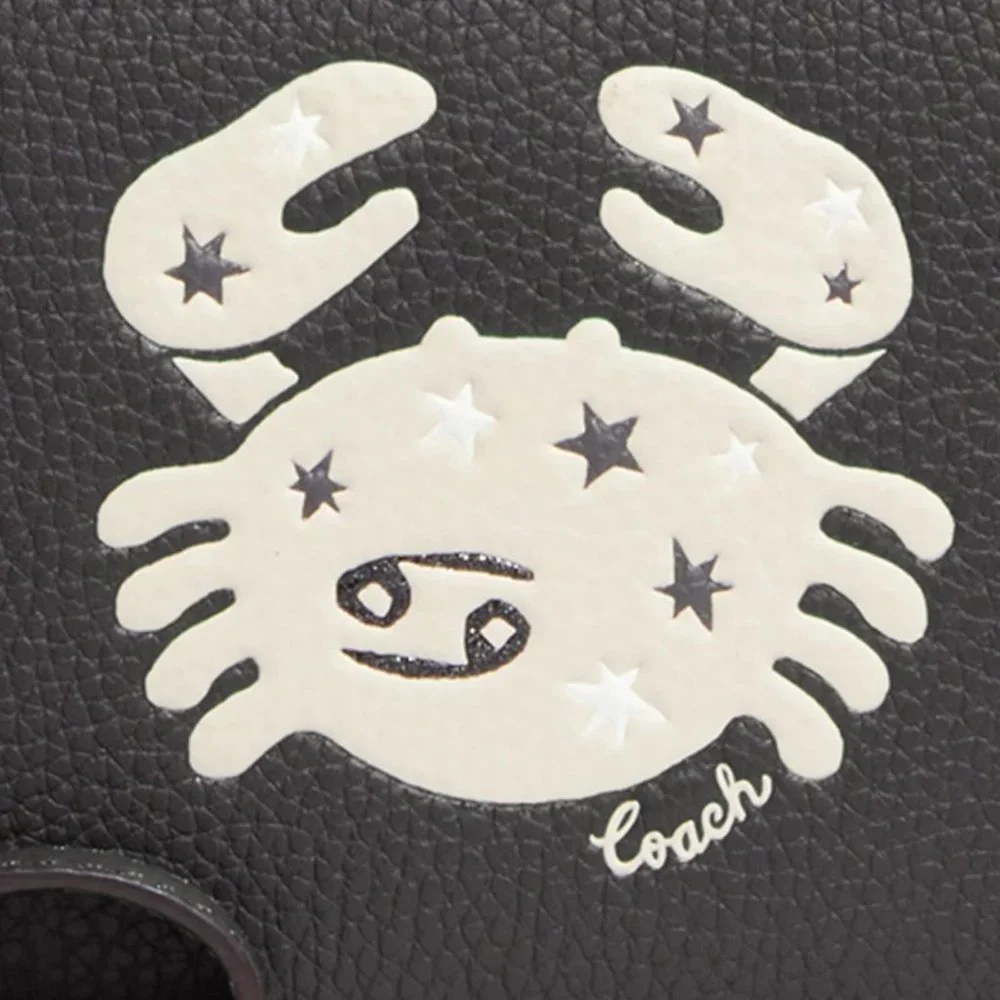 Coach Zodiac Cancer Corner Zip Wristlet